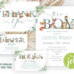 It's a Boy, Woodland Animals Baby Shower Bundle