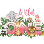 Wild ONE Girls 1st Birthday, Safari T-shirt transfer